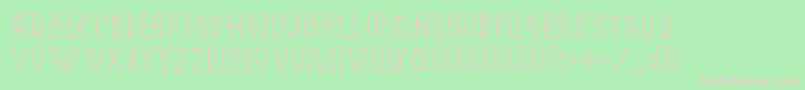 Ramundus Font – Pink Fonts on Green Background