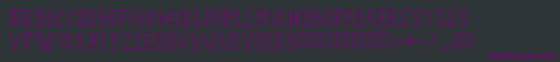 Ramundus Font – Purple Fonts on Black Background