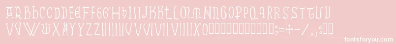Ramundus Font – White Fonts on Pink Background