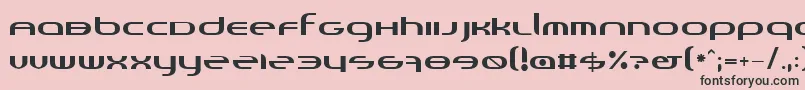 フォントRandi – ピンクの背景に黒い文字