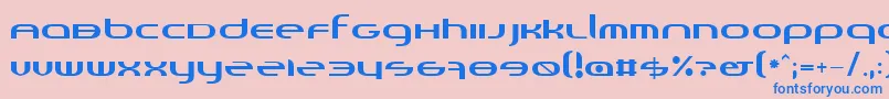Randi Font – Blue Fonts on Pink Background