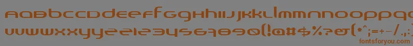 Шрифт Randi – коричневые шрифты на сером фоне