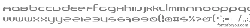 フォントRandi – 白い背景に灰色の文字