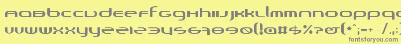 フォントRandi – 黄色の背景に灰色の文字