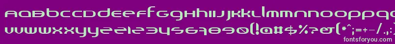 フォントRandi – 紫の背景に緑のフォント
