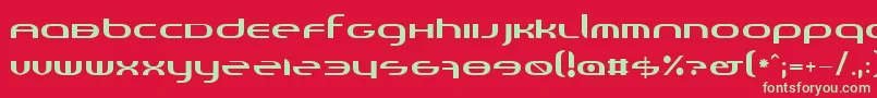 Шрифт Randi – зелёные шрифты на красном фоне