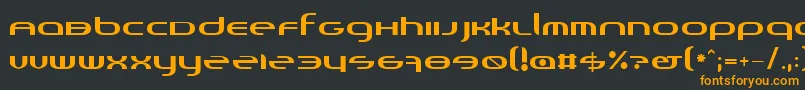 Шрифт Randi – оранжевые шрифты на чёрном фоне