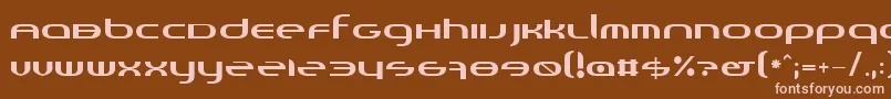 Randi-fontti – vaaleanpunaiset fontit ruskealla taustalla