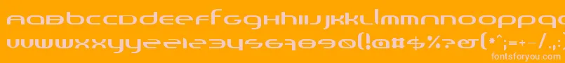 Randi Font – Pink Fonts on Orange Background