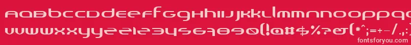 フォントRandi – 赤い背景にピンクのフォント