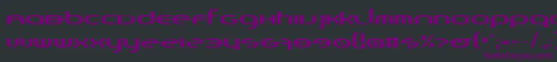 Шрифт Randi – фиолетовые шрифты на чёрном фоне