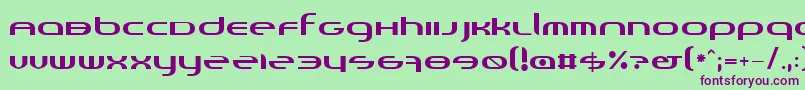 Randi-Schriftart – Violette Schriften auf grünem Hintergrund