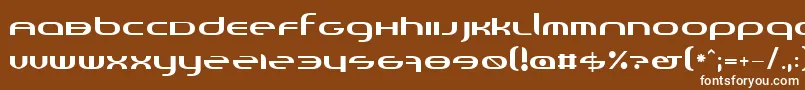 Шрифт Randi – белые шрифты на коричневом фоне