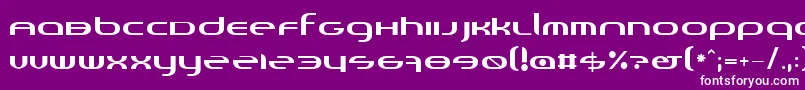 Шрифт Randi – белые шрифты на фиолетовом фоне