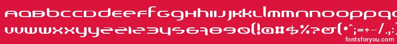 Randi-Schriftart – Weiße Schriften auf rotem Hintergrund