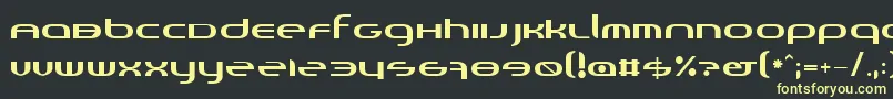 Шрифт Randi – жёлтые шрифты на чёрном фоне