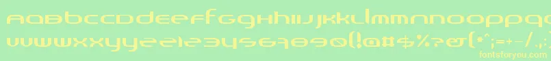 Randi Font – Yellow Fonts on Green Background