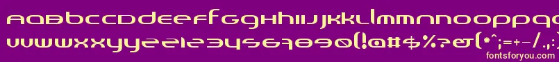 Шрифт Randi – жёлтые шрифты на фиолетовом фоне