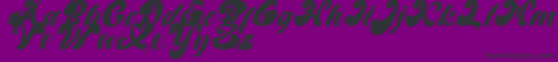 Fonte Random But Perfect Italic DAFONT – fontes pretas em um fundo violeta