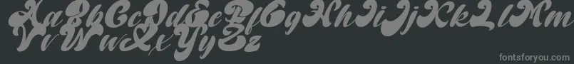Police Random But Perfect Italic DAFONT – polices grises sur fond noir