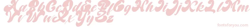 Random But Perfect Italic DAFONT Font – Pink Fonts on White Background