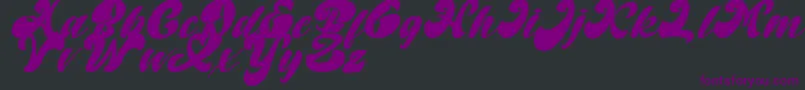 Random But Perfect Italic DAFONT Font – Purple Fonts on Black Background