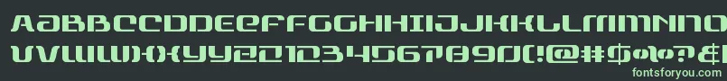 rangepaladin Font – Green Fonts on Black Background