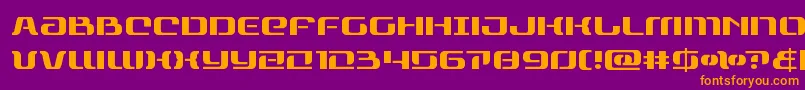 rangepaladin Font – Orange Fonts on Purple Background