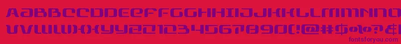 Police rangepaladin – polices violettes sur fond rouge