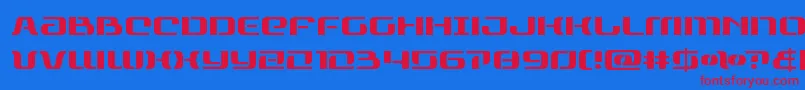 rangepaladin Font – Red Fonts on Blue Background