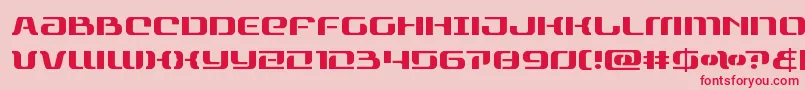 rangepaladin Font – Red Fonts on Pink Background