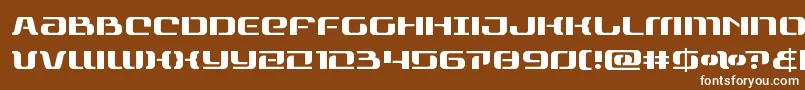 Шрифт rangepaladin – белые шрифты на коричневом фоне