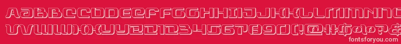 rangepaladin3d Font – Pink Fonts on Red Background