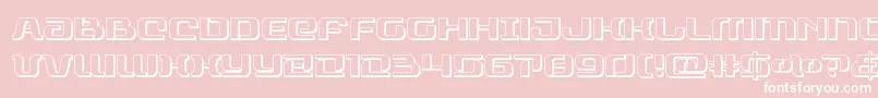 rangepaladin3d Font – White Fonts on Pink Background