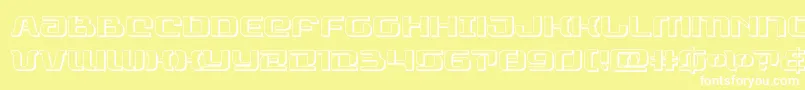 rangepaladin3d Font – White Fonts on Yellow Background