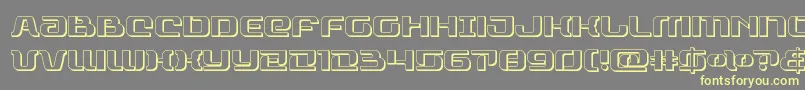 rangepaladin3d-Schriftart – Gelbe Schriften auf grauem Hintergrund