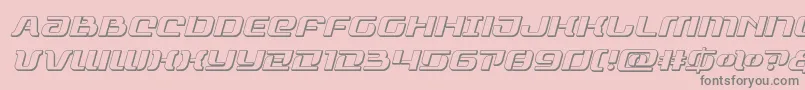 rangepaladin3dital Font – Gray Fonts on Pink Background
