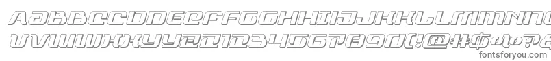 rangepaladin3dital Font – Gray Fonts on White Background