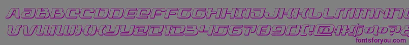 rangepaladin3dital-Schriftart – Violette Schriften auf grauem Hintergrund