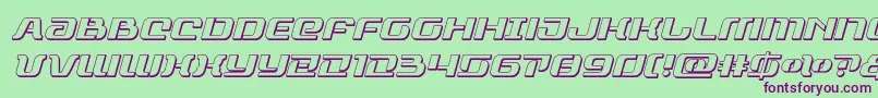 rangepaladin3dital Font – Purple Fonts on Green Background