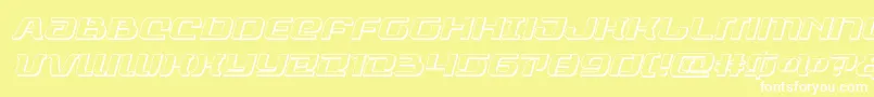 rangepaladin3dital Font – White Fonts on Yellow Background