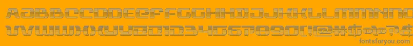rangepaladinchrome Font – Gray Fonts on Orange Background