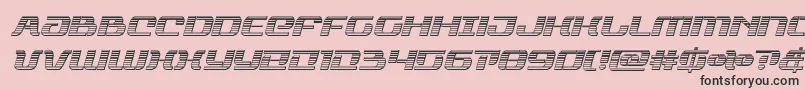 rangepaladinchromeital Font – Black Fonts on Pink Background