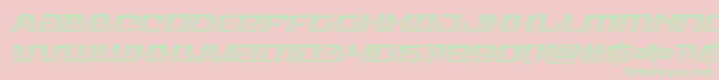 rangepaladinchromeital Font – Green Fonts on Pink Background