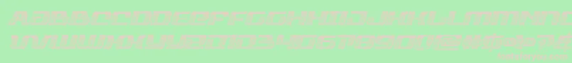 rangepaladinchromeital Font – Pink Fonts on Green Background