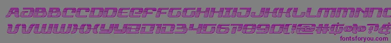 rangepaladinchromeital-fontti – violetit fontit harmaalla taustalla