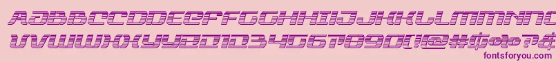 rangepaladinchromeital Font – Purple Fonts on Pink Background