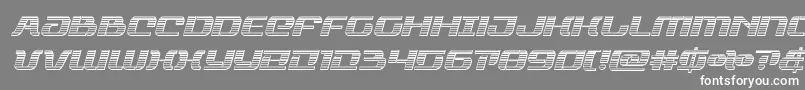 rangepaladinchromeital Font – White Fonts on Gray Background