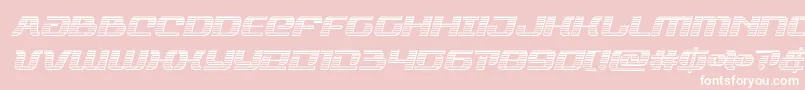 rangepaladinchromeital Font – White Fonts on Pink Background