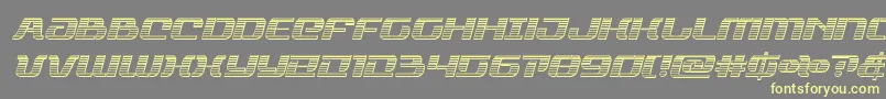 rangepaladinchromeital Font – Yellow Fonts on Gray Background